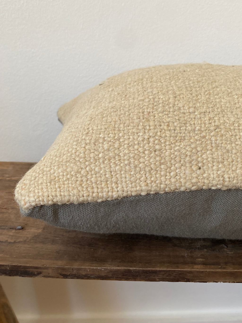 The Alara Cushion – Cream Turkish Kilim Cover