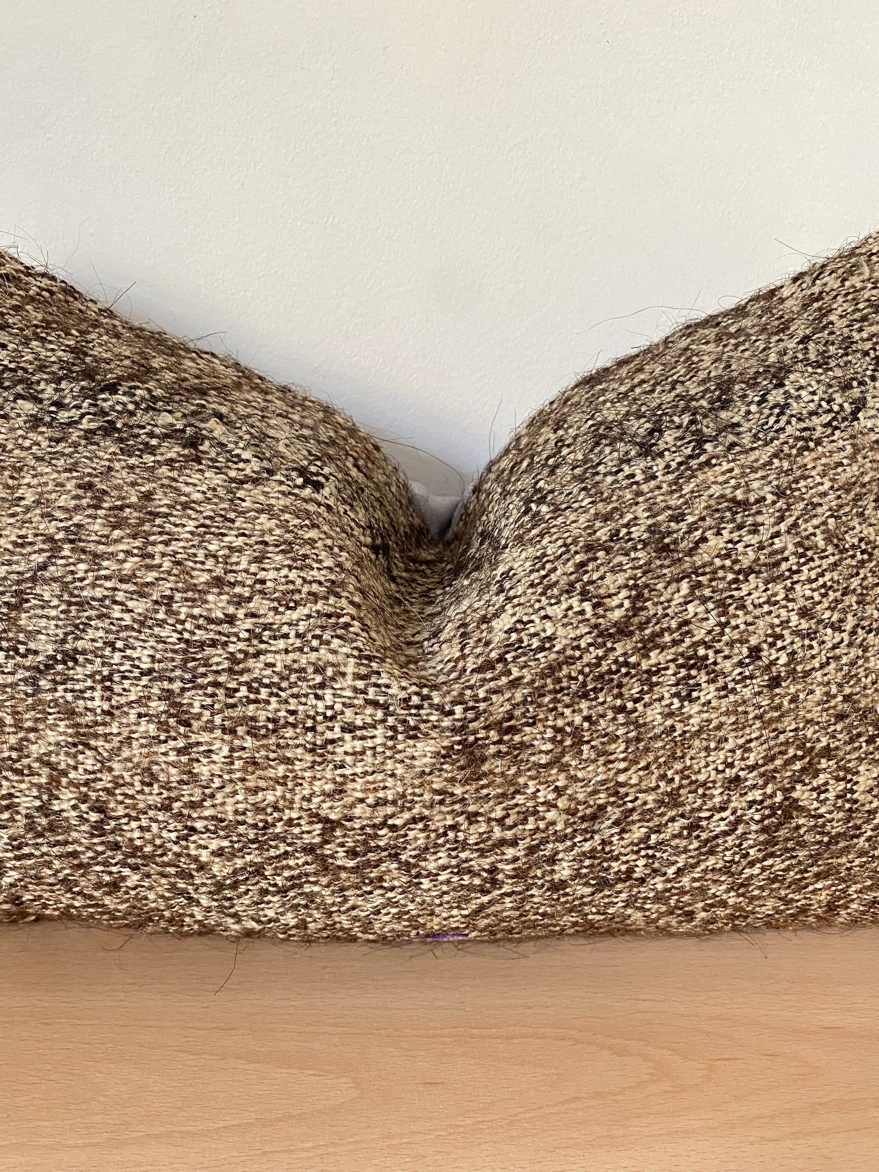 The Arin – Brown Vintage Turkish Kilim Lumbar Pillow Cover