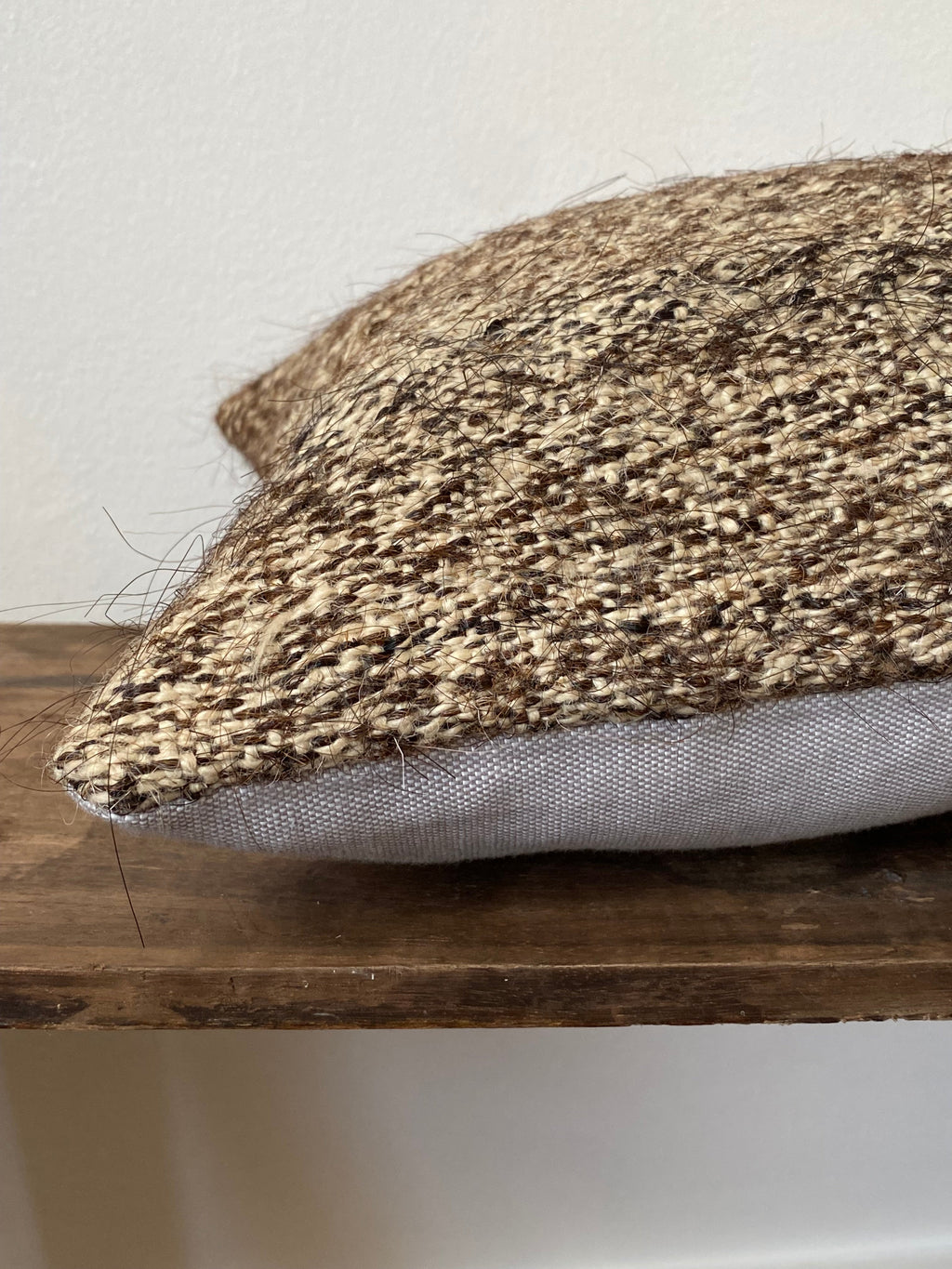 The Arin – Brown Vintage Turkish Kilim Lumbar Pillow Cover