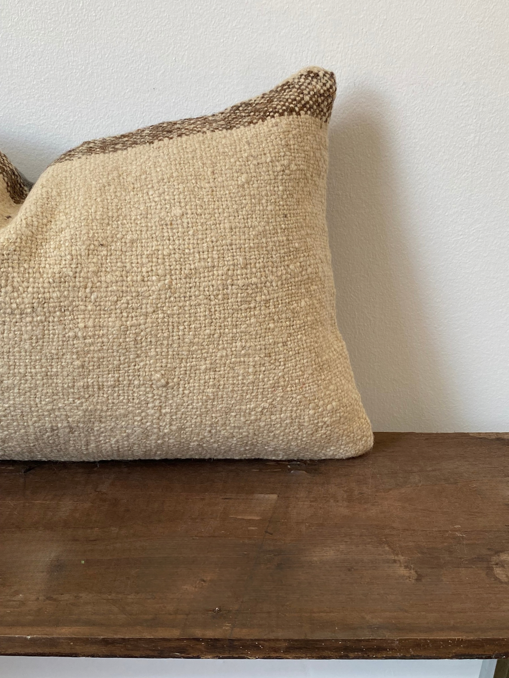 The Alara Cushion – Cream Turkish Kilim Cover