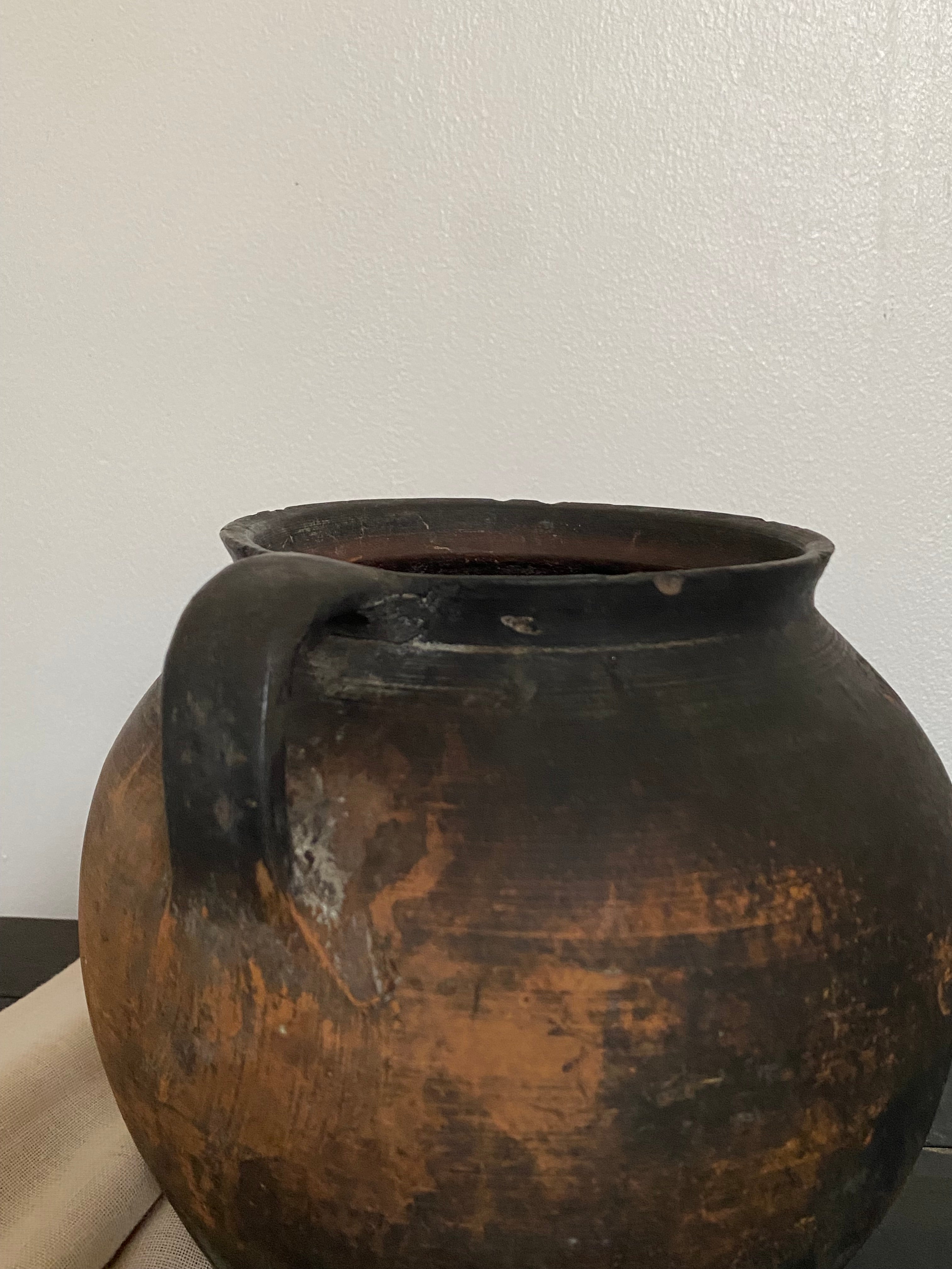 The Havrylo Antique Black Clay Pot