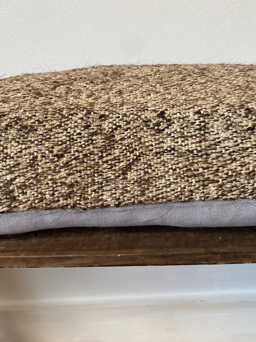 The Arin – Brown Vintage Turkish Kilim Lumbar Pillow Cover