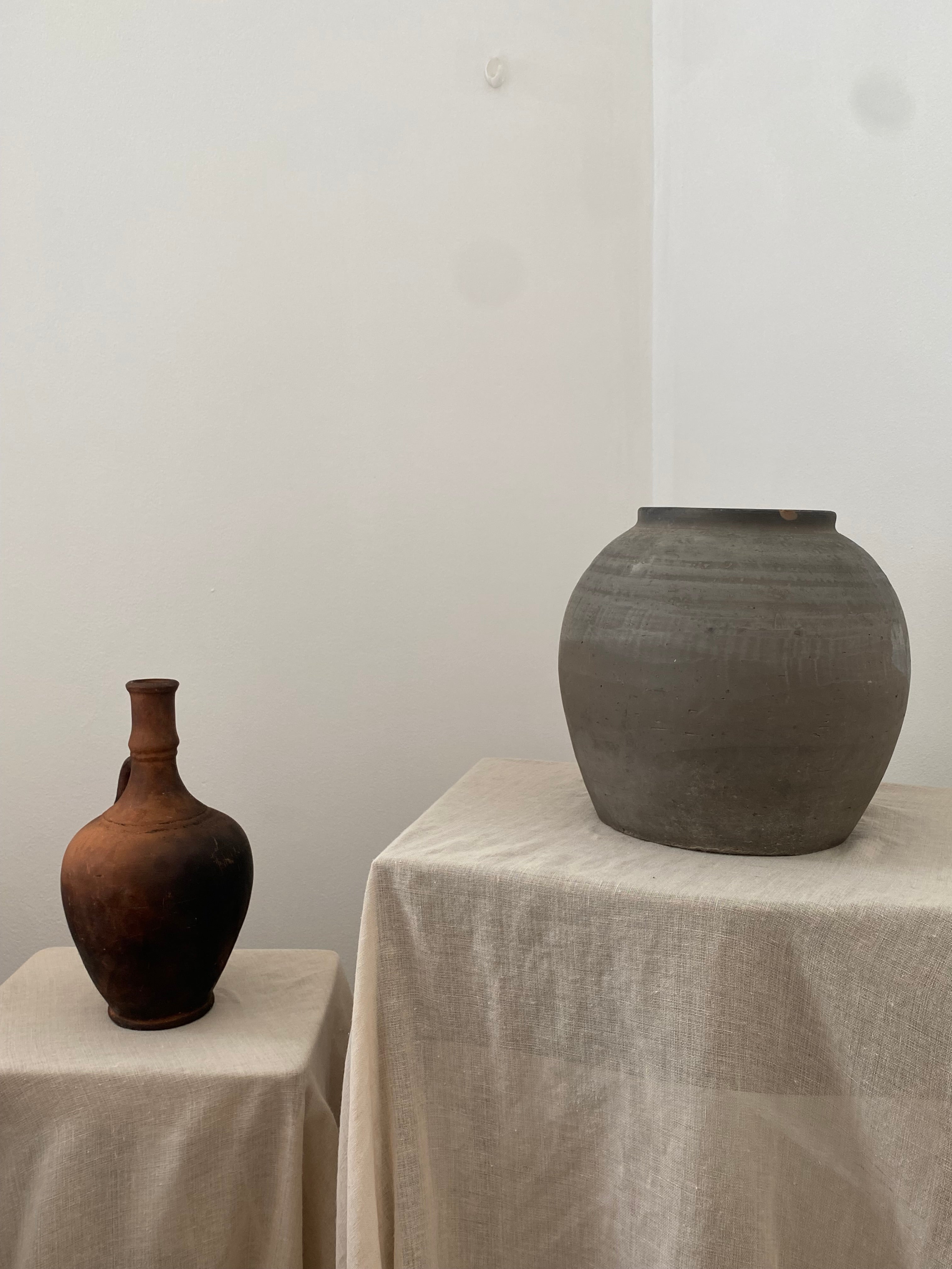 Vintage Moroccan Terracotta Jug