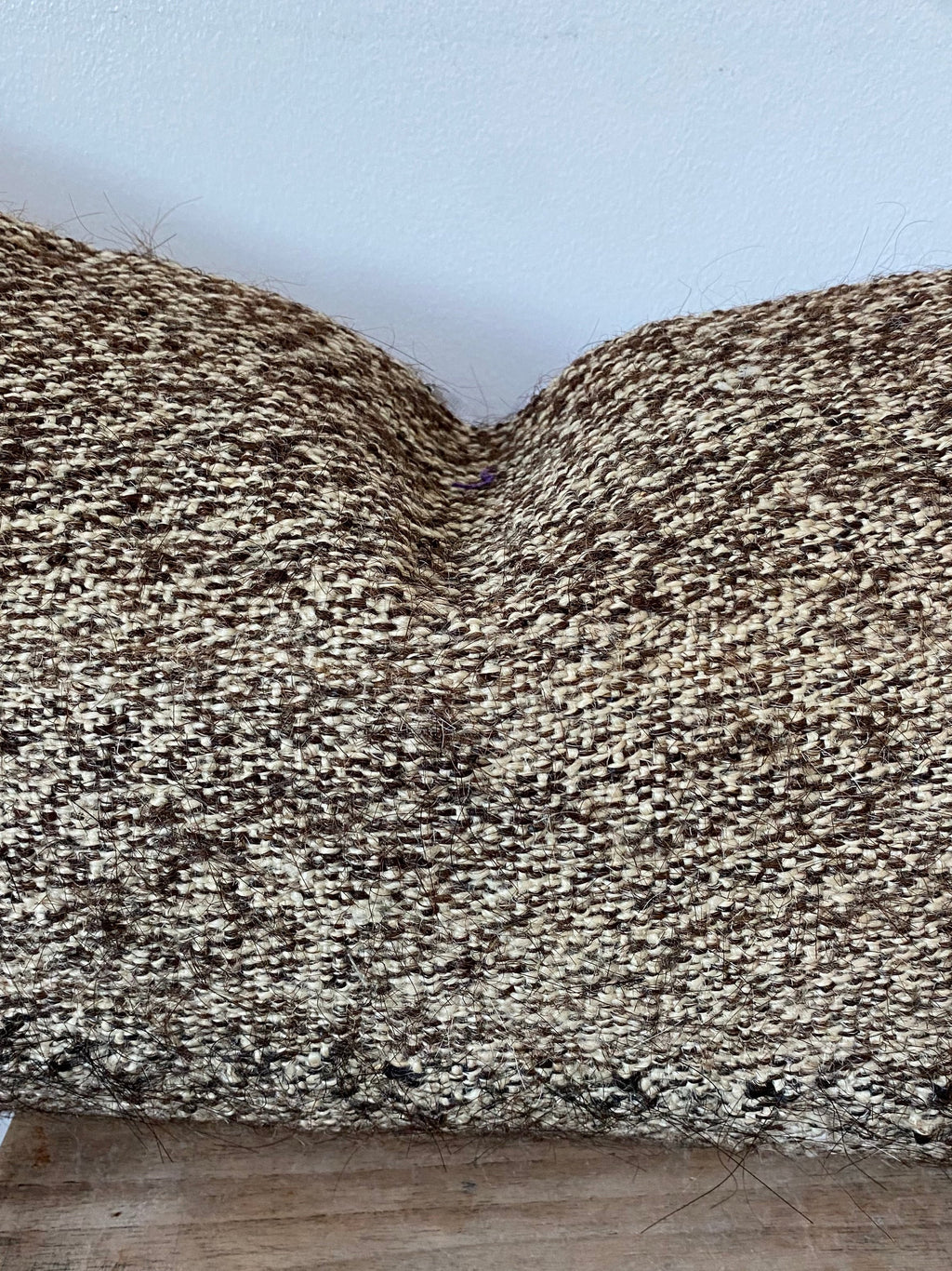 The Arin – Brown Vintage Turkish Kilim Lumbar Pillow Cover