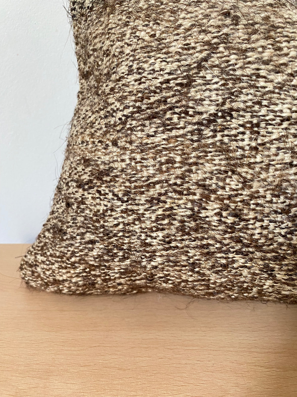 The Arin – Brown Vintage Turkish Kilim Lumbar Pillow Cover