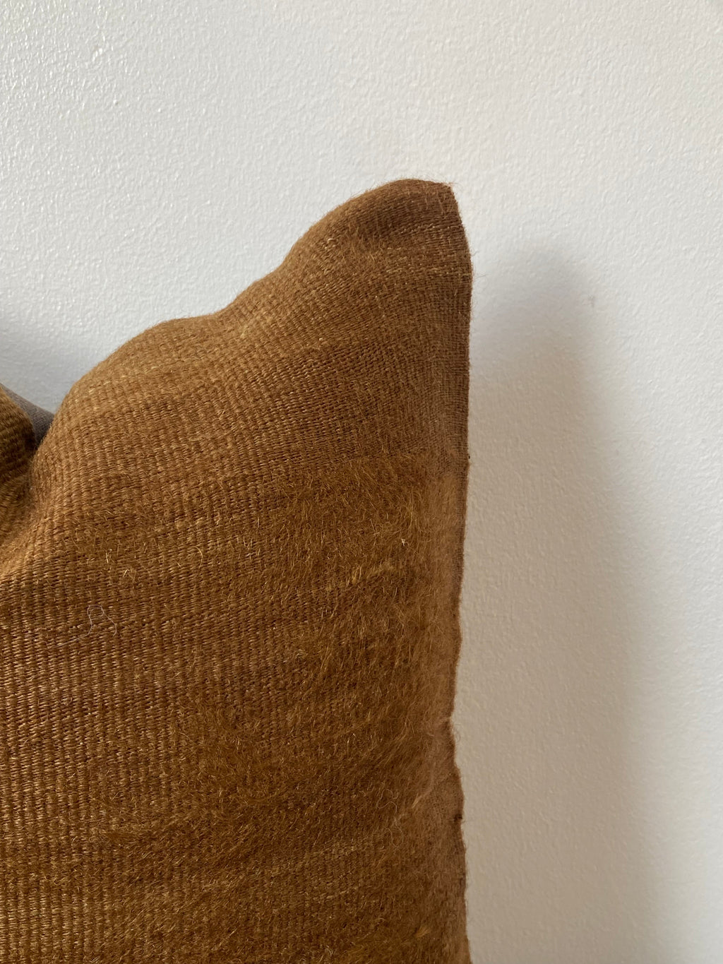 Caramel Cushion Cover - Vintage Turkish Kilim & Goat Hair