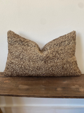 The Arin – Brown Vintage Turkish Kilim Lumbar Pillow Cover