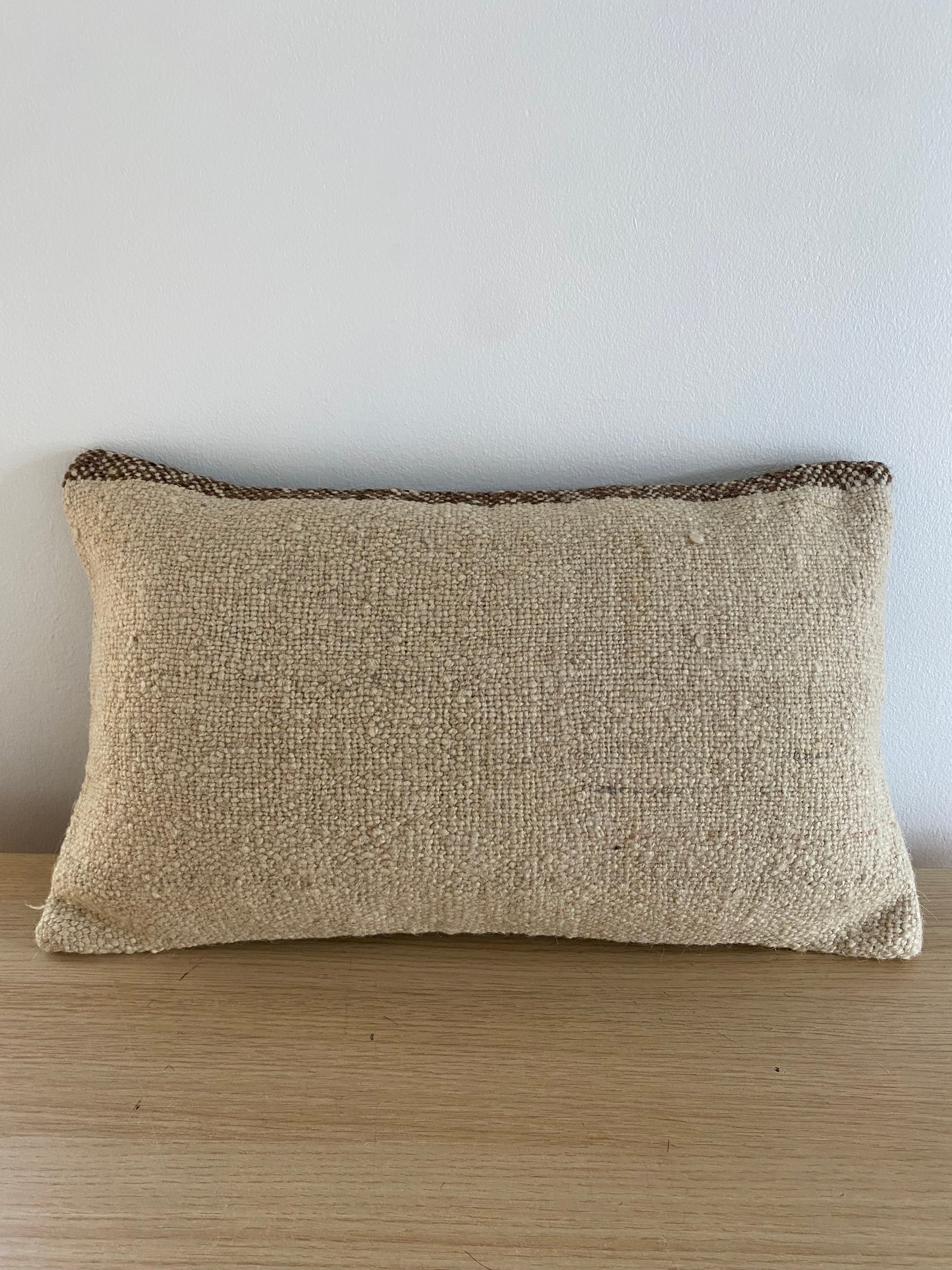 The Alara Cushion – Cream Turkish Kilim Cover