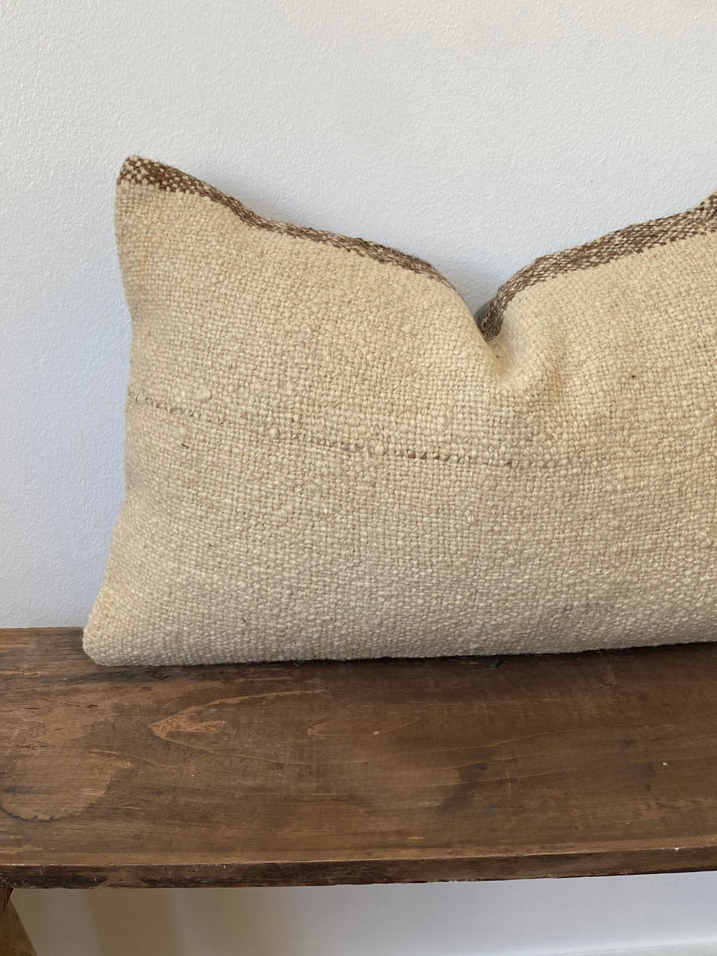 The Alara Cushion – Cream Turkish Kilim Cover