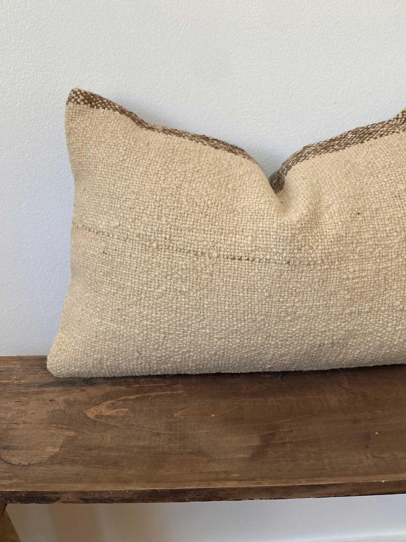The Alara Cushion – Cream Turkish Kilim Cover