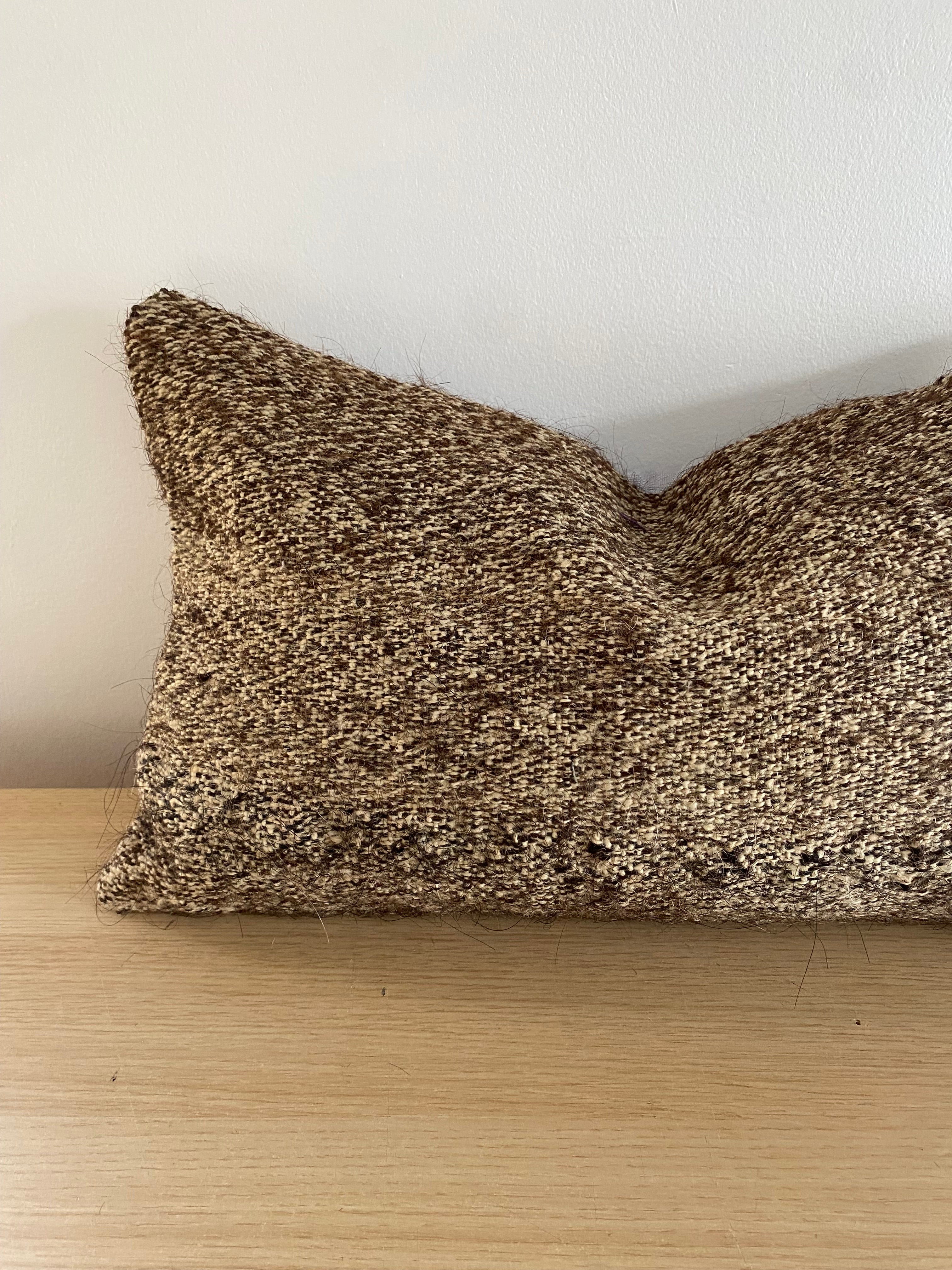 The Arin Turkish Kilim Brown Pillow Cover