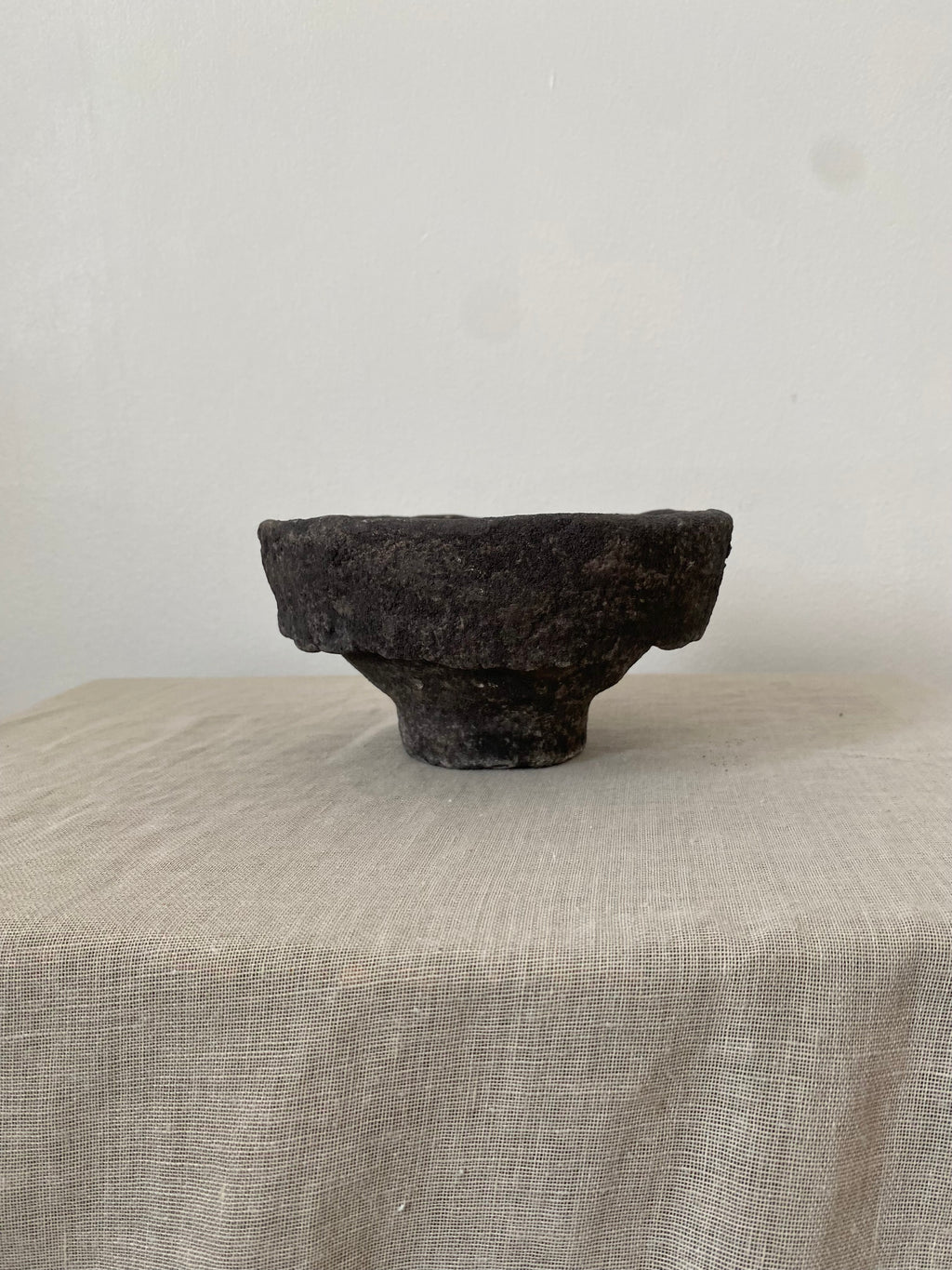 Black Handmade Paper Mache Bowl
