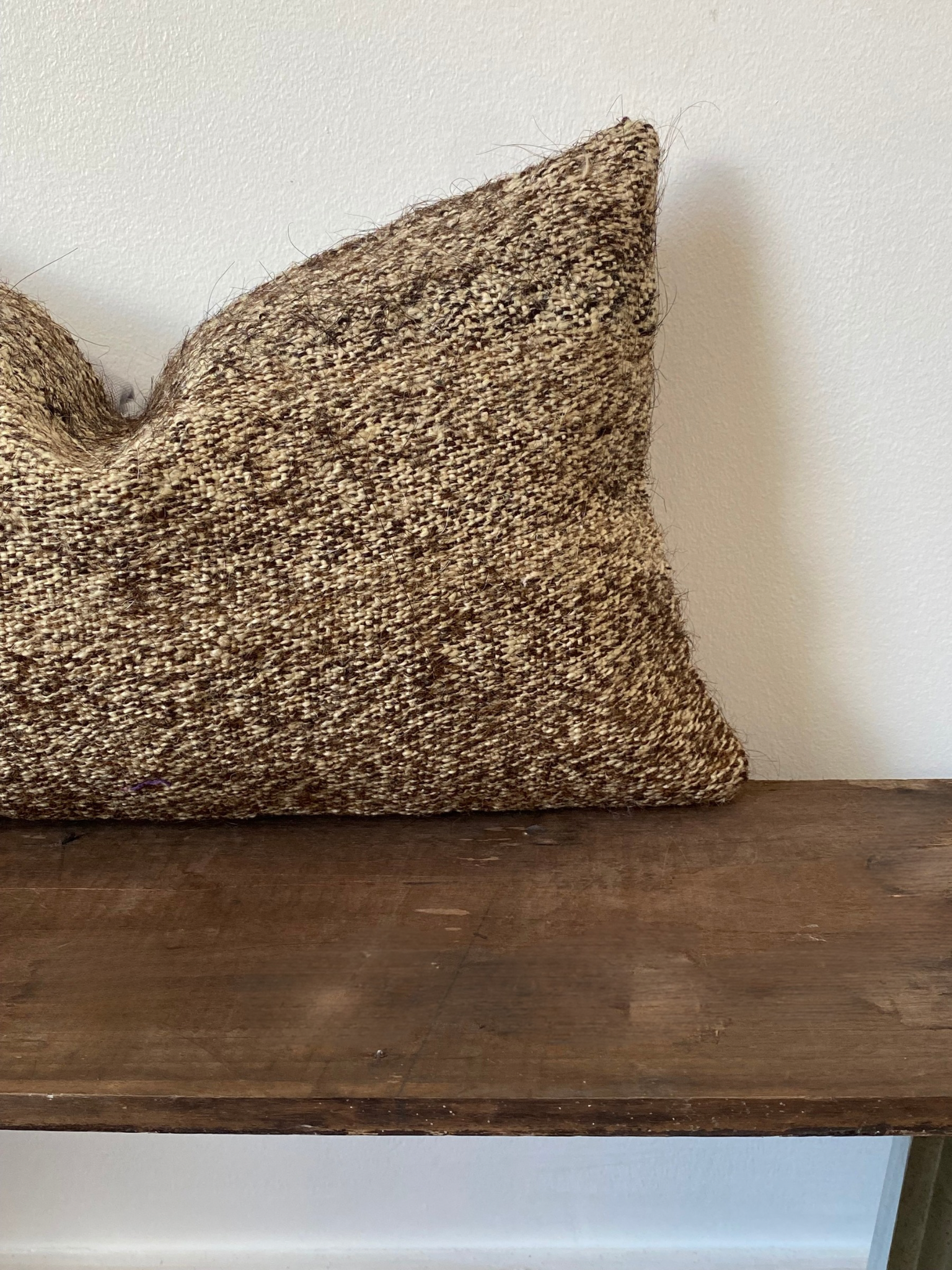 The Arin – Brown Vintage Turkish Kilim Lumbar Pillow Cover