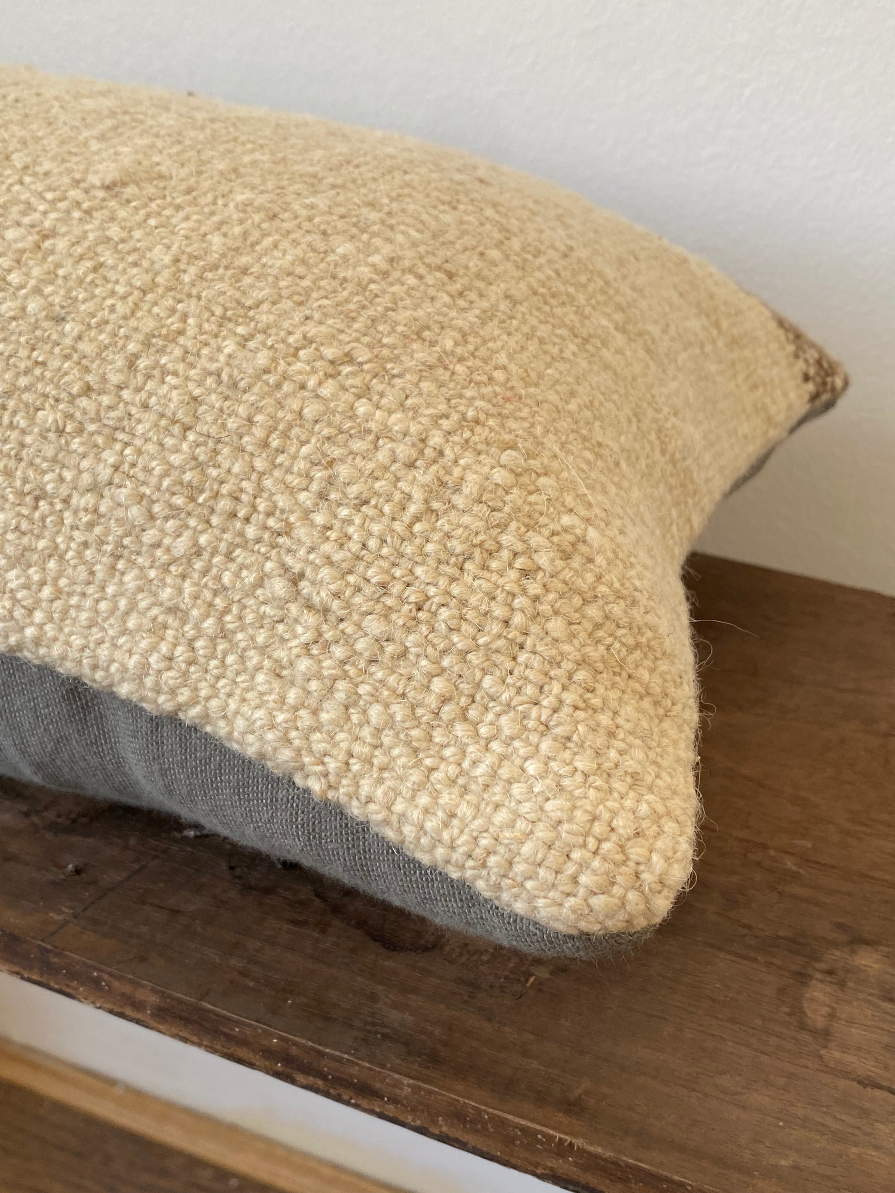 The Alara Cushion – Cream Turkish Kilim Cover