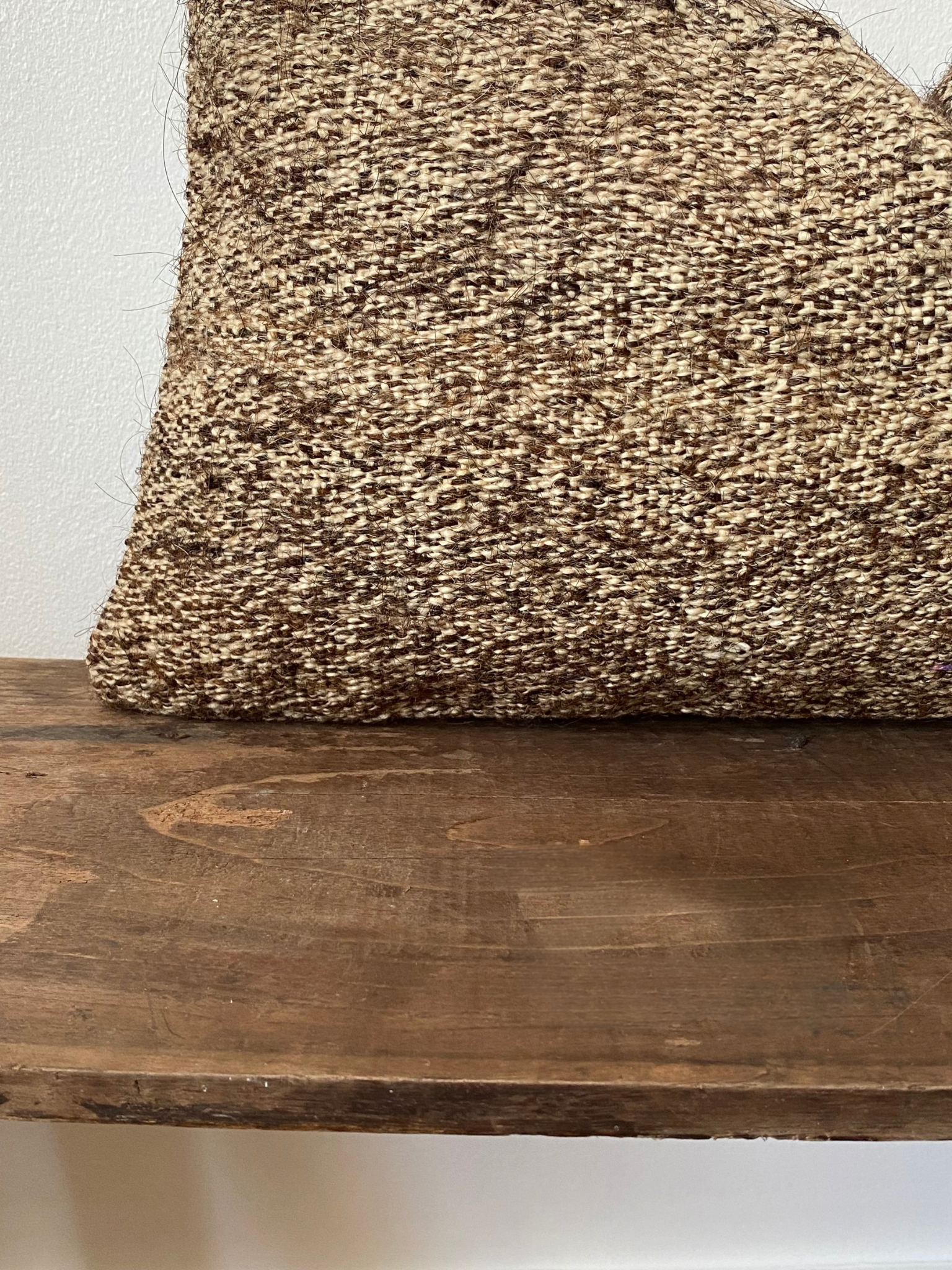 The Arin – Brown Vintage Turkish Kilim Lumbar Pillow Cover