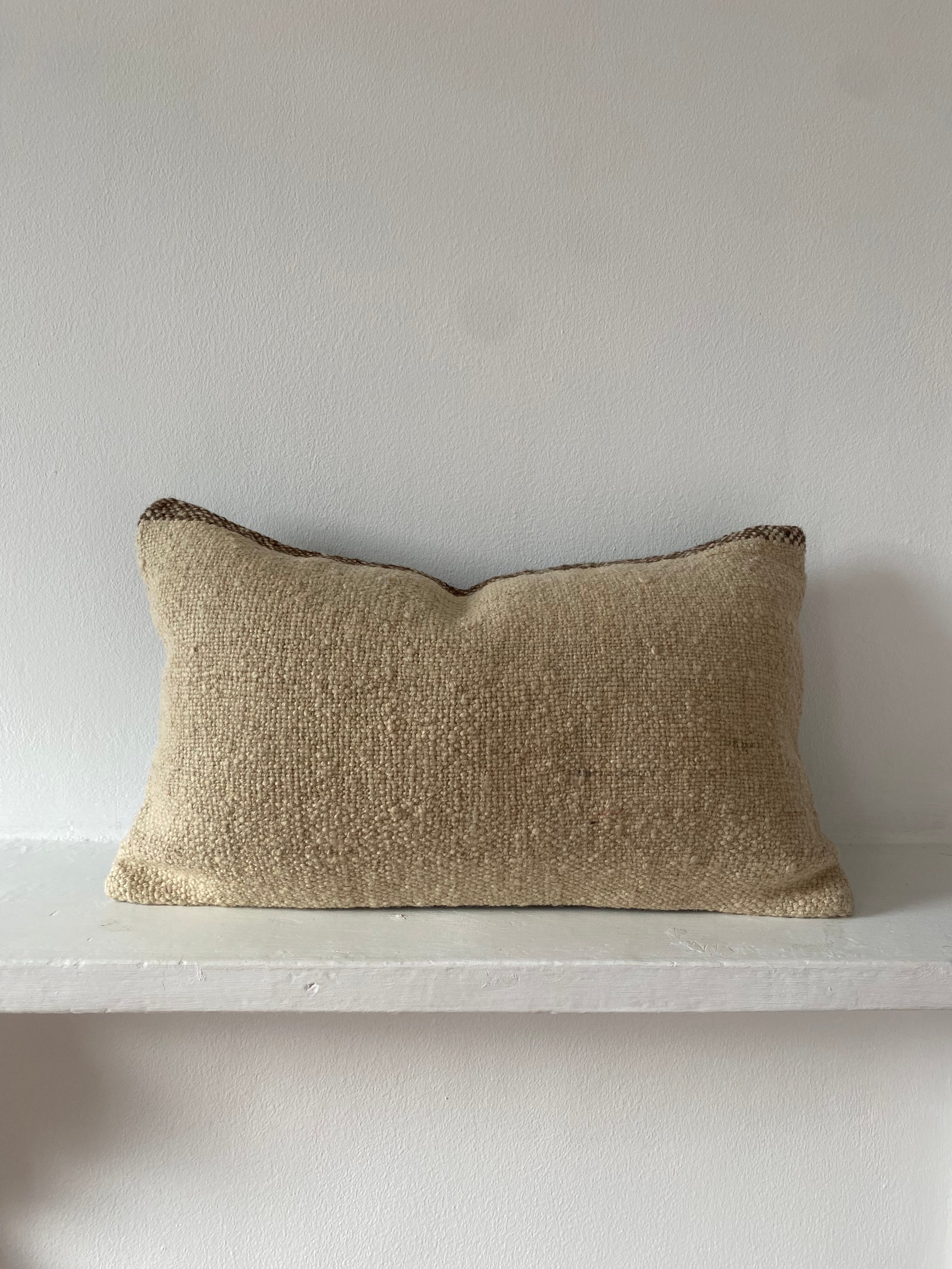 The Alara Cushion – Cream Turkish Kilim Cover