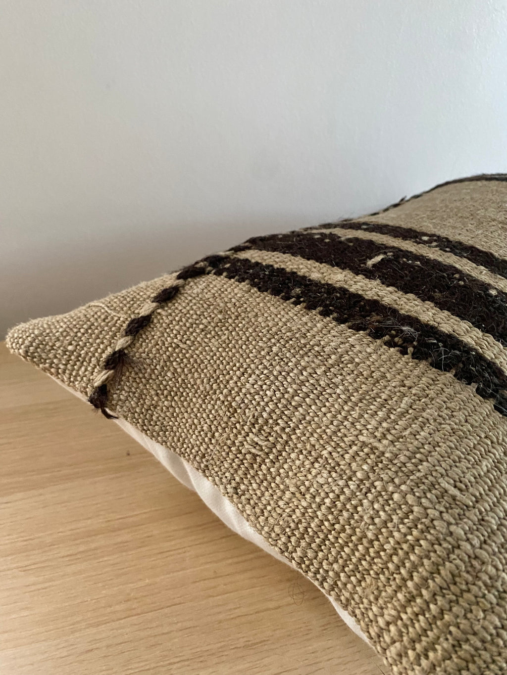 The Elvan Turkish Kilim Striped Pillow Cover