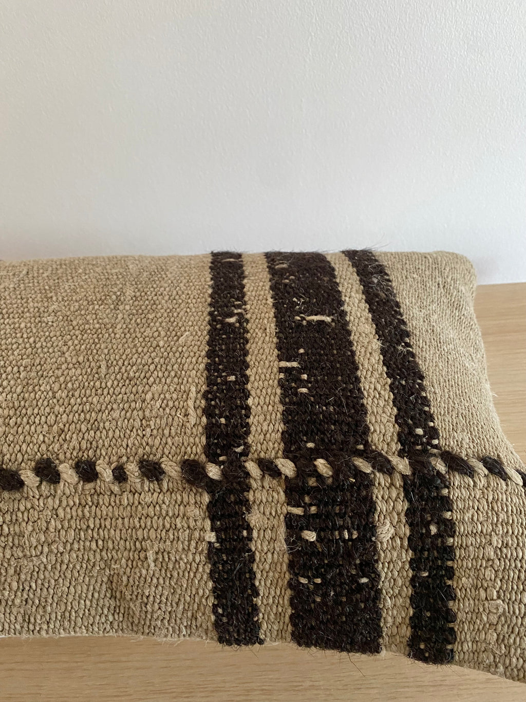 The Elvan Turkish Kilim Striped Pillow Cover