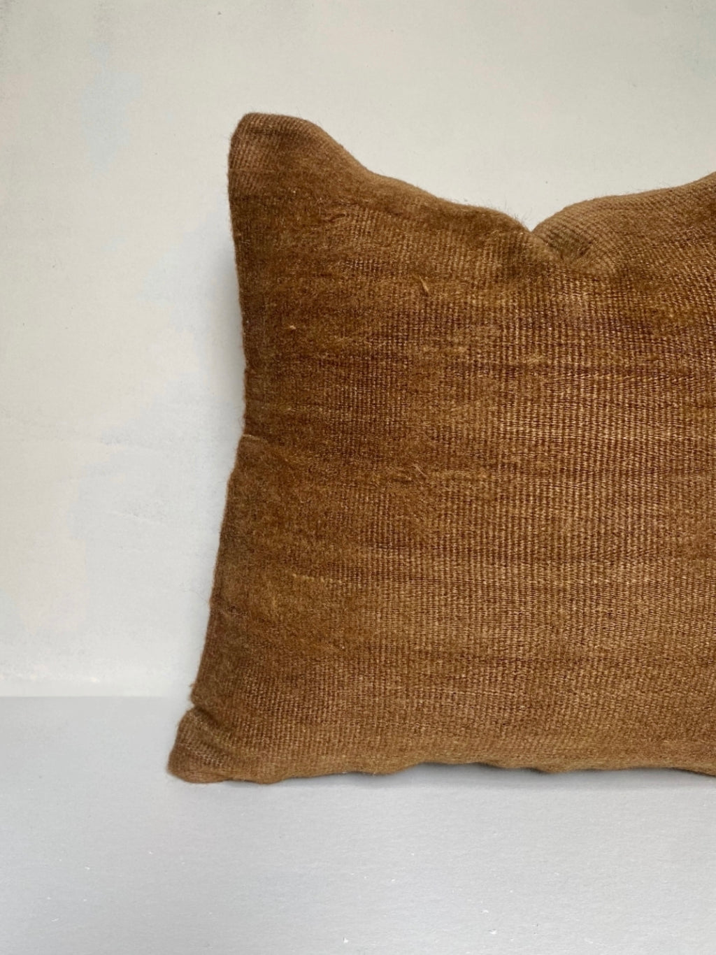 Caramel Cushion Cover - Vintage Turkish Kilim & Goat Hair