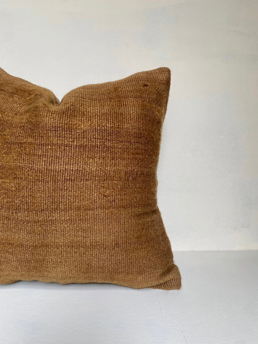 Caramel Cushion Cover - Vintage Turkish Kilim & Goat Hair