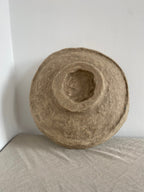 Papermache Bowl decorative bowl in natural paper mâché, perfect for organic modern interiors, minimalist styling, and sculptural home accents.