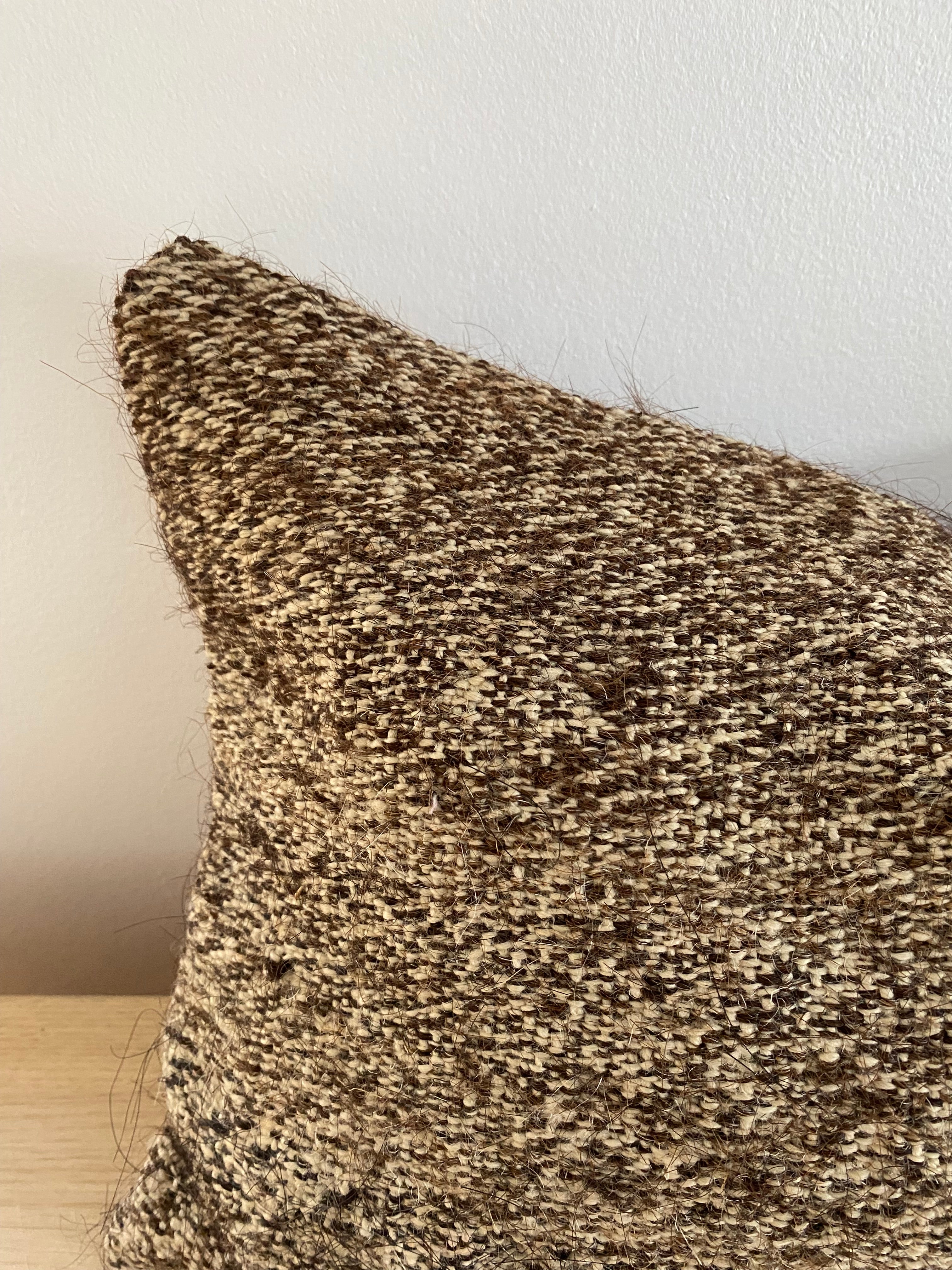 The Arin Turkish Kilim Brown Pillow Cover