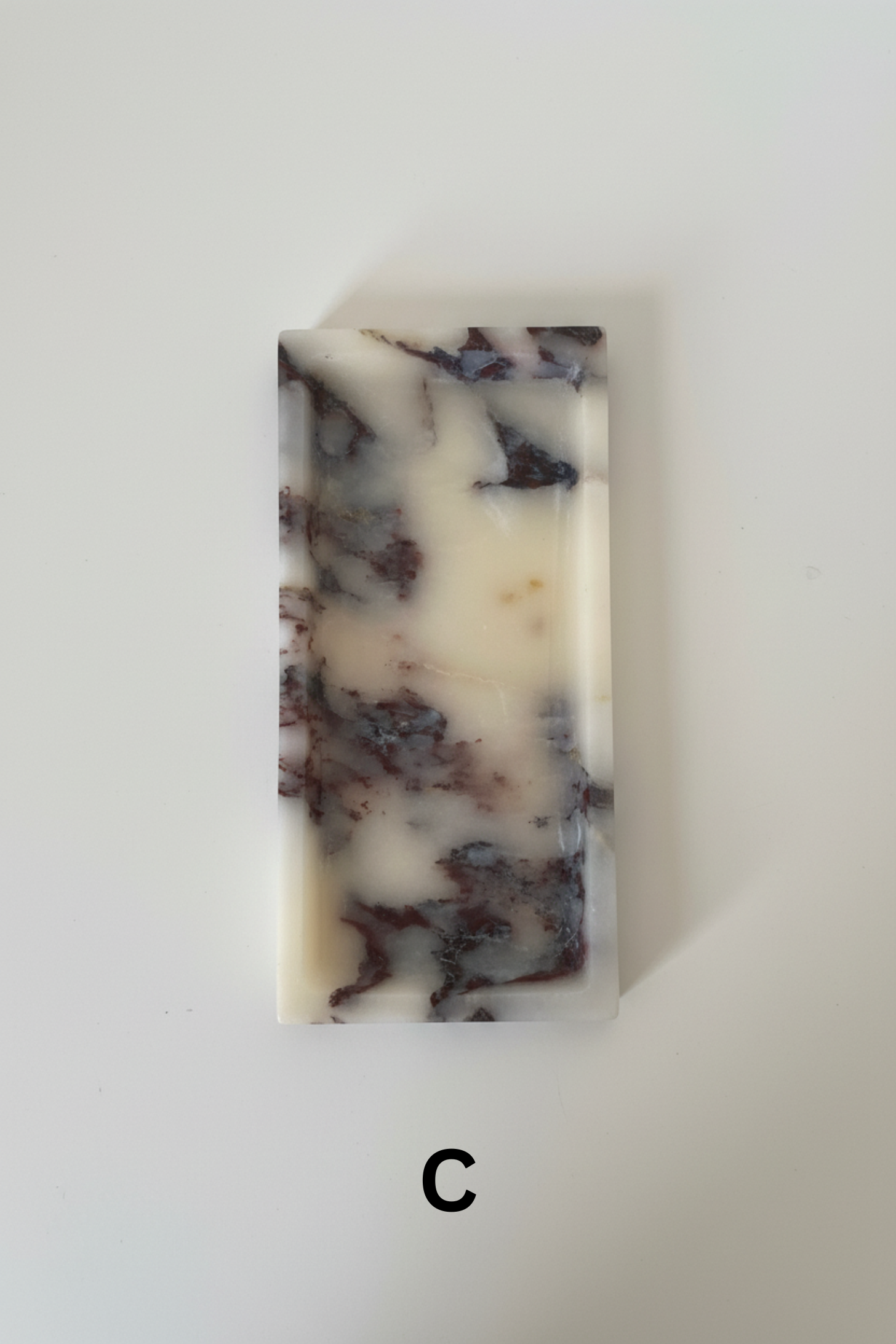 The Calacatta Viola Rectangular Marble Tray