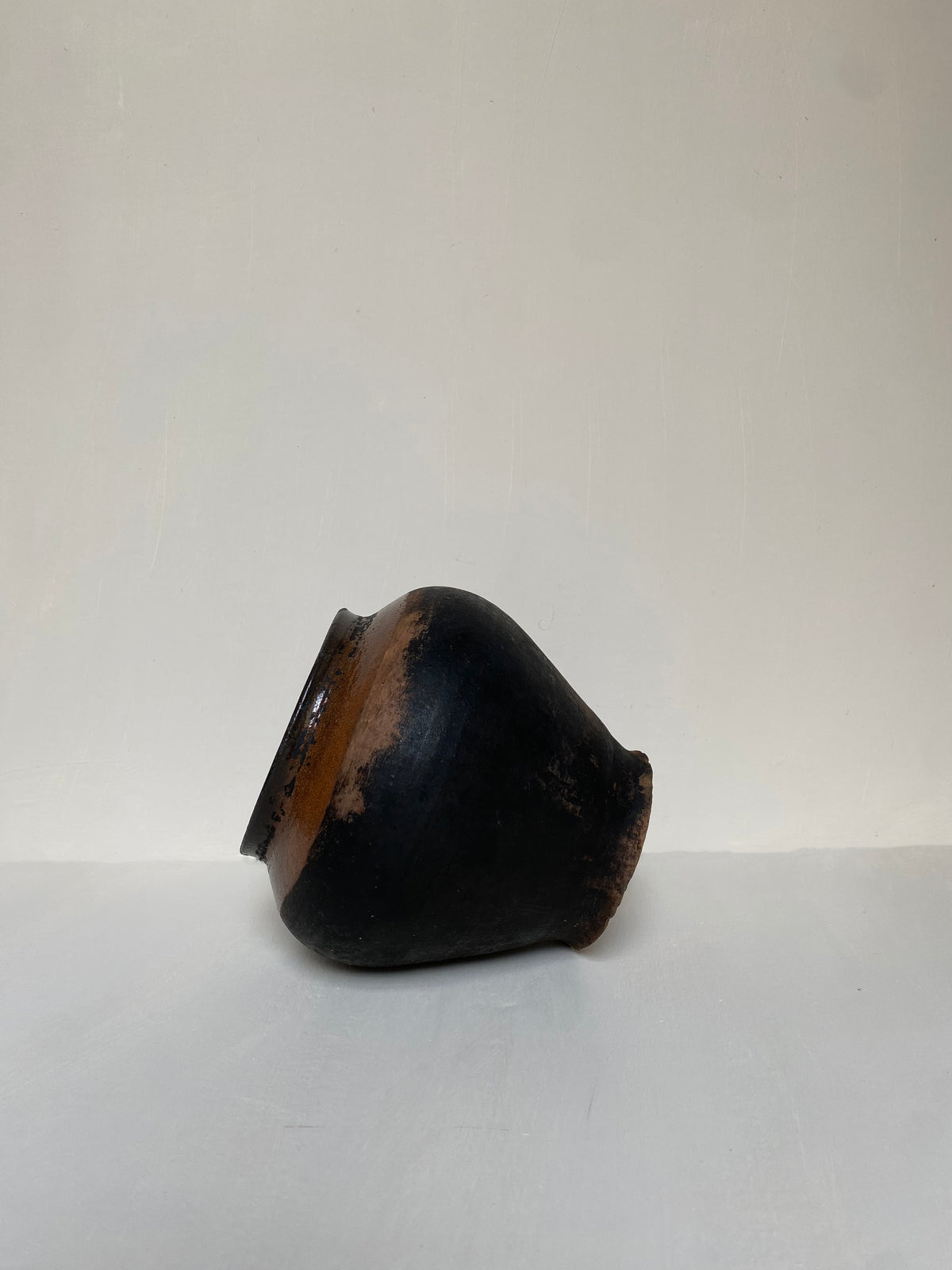 The Noura Black Antique Clay Pot