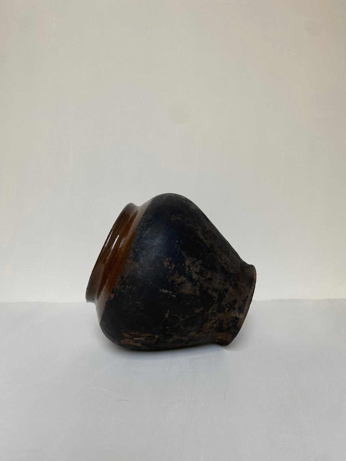 The Noura Black Antique Clay Pot