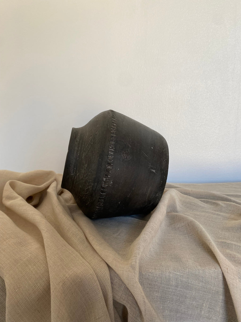 Small Clay Pot on its side