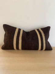 The Aylin Stripe Cushion Cover – Vintage Turkish Lumbar Kilim