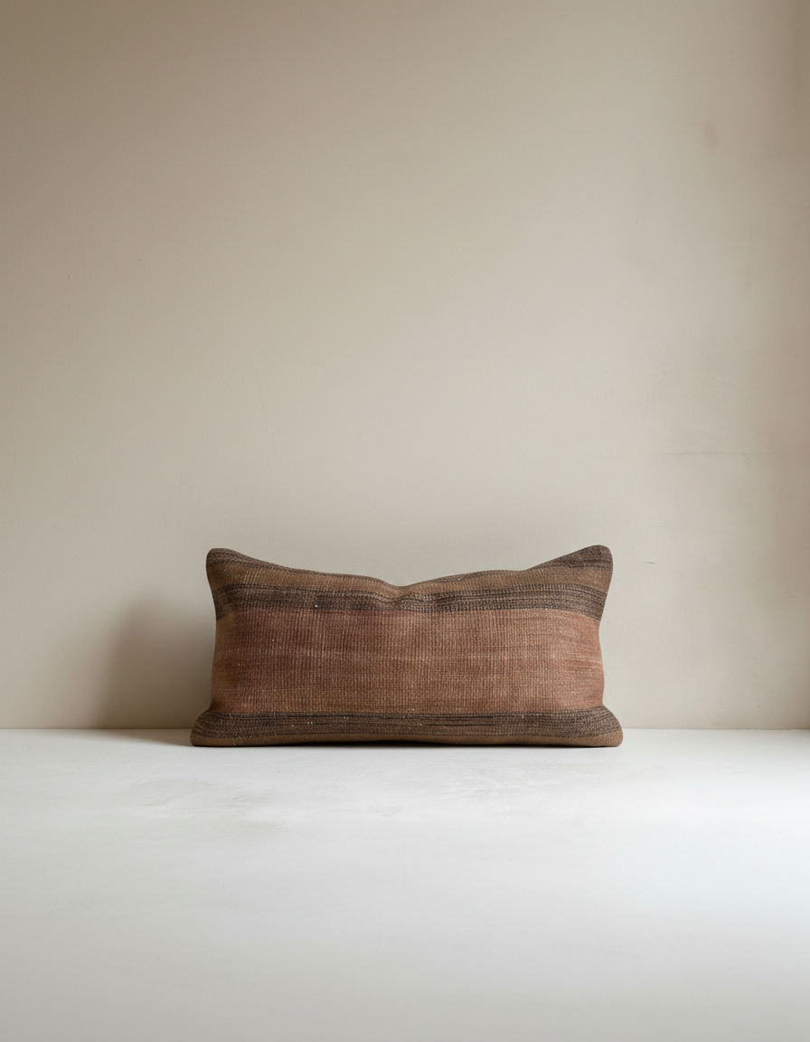 Pillow on floor with clean background